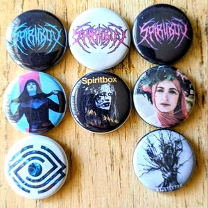 Spiritbox 1 inch set of 8 pinback buttons